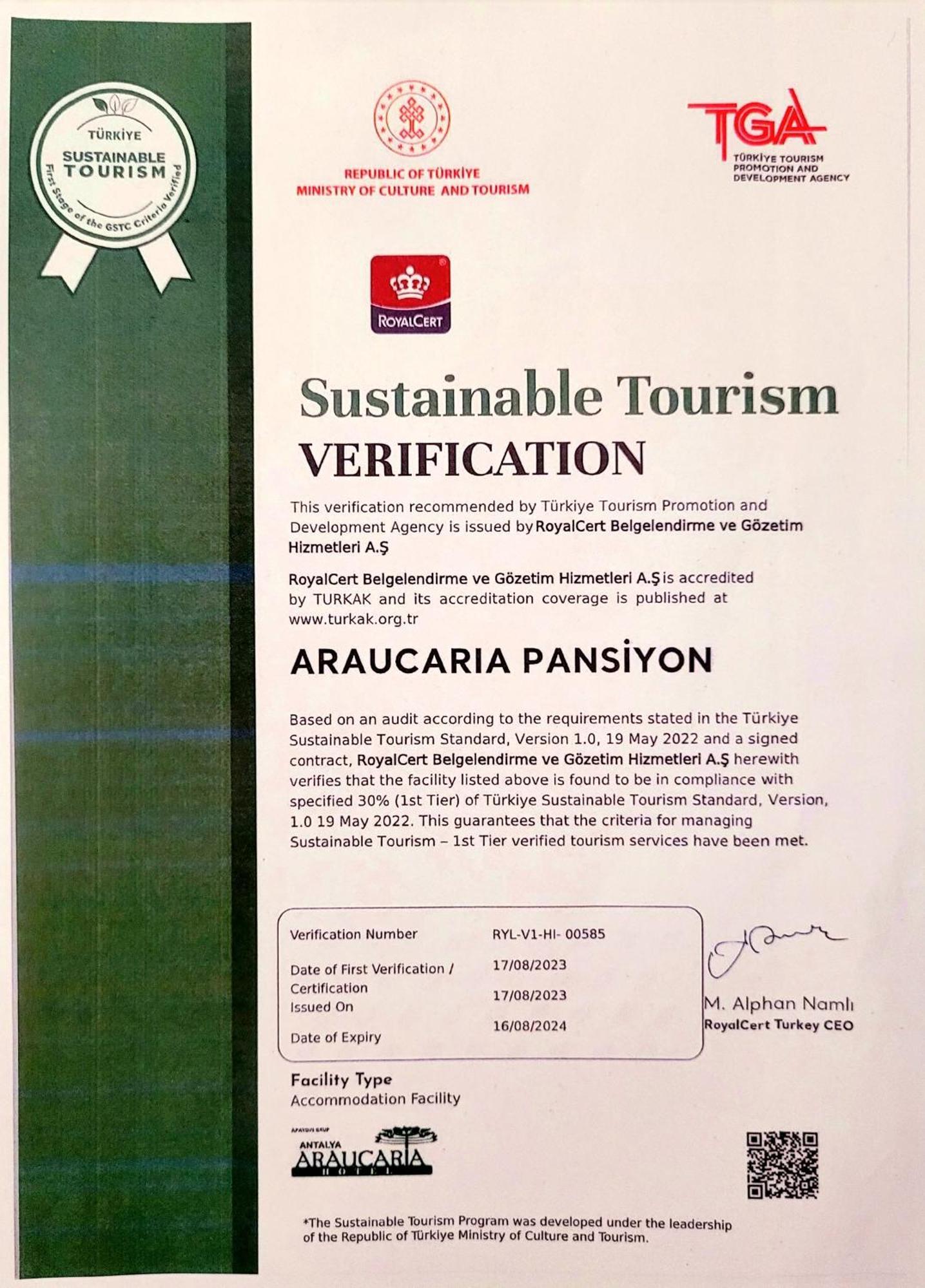 Araucaria Pension Antalya Dış mekan fotoğraf